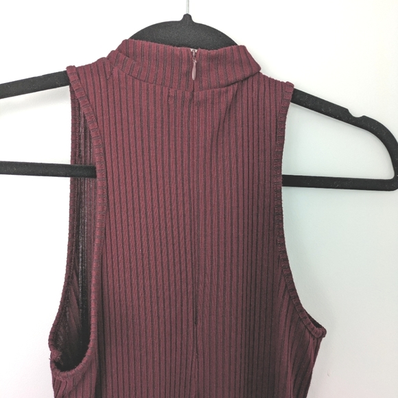 Forever21 Maroon Bodycon Rib Dress - Picture 4 of 6